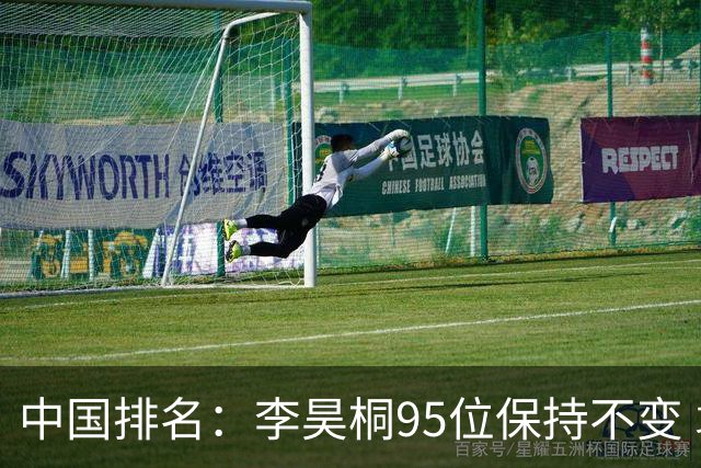中国排名：李昊桐95位保持不变 袁也淳金子豪上升